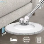 Set mop rotativ cu auto-spălare, două rezerve, compartimente separate pentru apă curată și murdară, plus robinet de scurgere - imagine 2