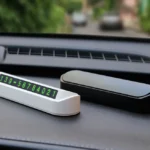 Plăcuță număr telefon parcare parbriz