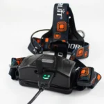 Lanternă frontală cu 3 LED-uri Cree XML T6, 5000 lumeni - imagine 2