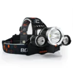 Lanternă frontală cu 3 LED-uri Cree XML T6, 5000 lumeni