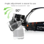 Lanternă frontală cu 3 LED-uri Cree XML T6, 5000 lumeni - imagine 3