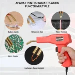Trusă de sudură plastic, pistol profesional 50W, kit reparare fisuri, 200 capse întărire, polipropilenă - imagine 5