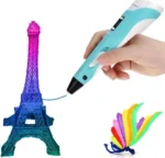 Creion 3D pentru desen în spațiu, ideal pentru începători, cu afișaj și filamente colorate